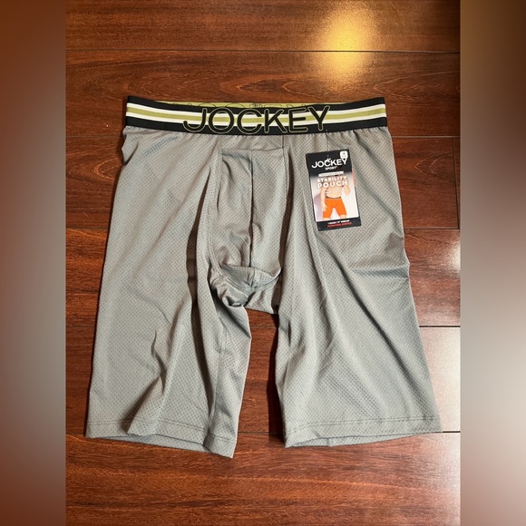 4 Jockey Breathable Mesh Mens Medium Quad Short Brief 11” Inseam Stability Pouch - Picture 2 of 12
